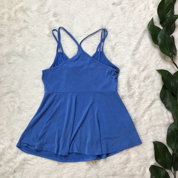 ✨ Ro & De Cobalt Blue V-Neck Straps Tank Top - Picture 5 of 6